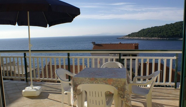 Studio flat with terrace and sea view Milna (Hvar) (AS-3074-d)