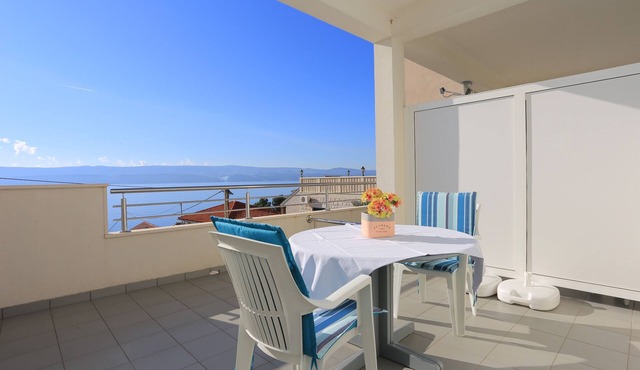 Studio flat with terrace and sea view Stanići, Omiš (AS-2764-a)