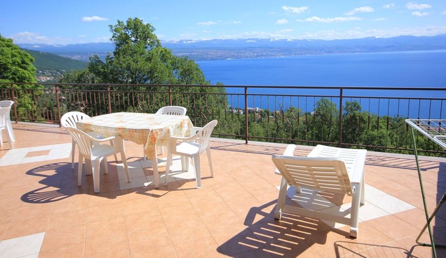 Studio flat with terrace and sea view Liganj, Opatija (AS-2337-a)