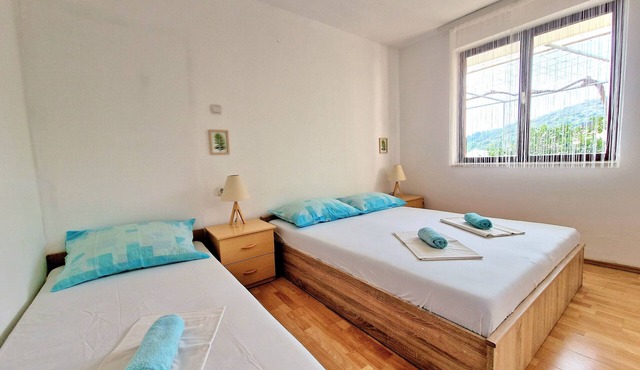 Studio flat with terrace and sea view Podaca, Makarska (AS-6874-c)