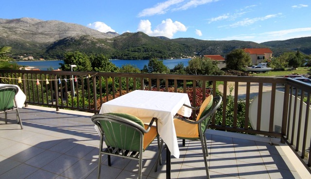 Studio flat with terrace and sea view Slano, Dubrovnik (AS-2159-a)