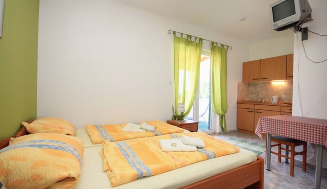 Studio flat with terrace and sea view Trsteno, Dubrovnik (AS-9107-a)