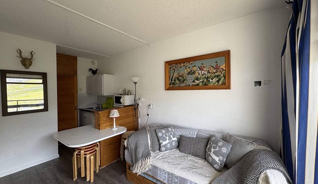 Studio for 4 with direct slope access