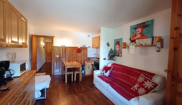 Studio for 4 with terrace, garden and parking