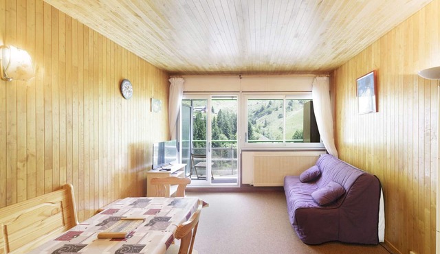 Studio for 6 people at the foot of the slopes with balcony and mountain views