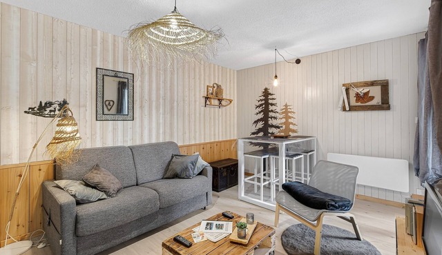Studio for 5, ground floor, at the foot of the slopes