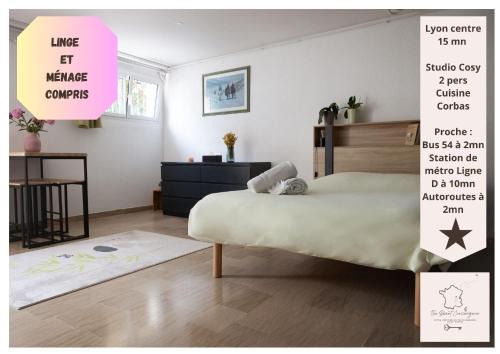 Studio frais & cosy Lyon - Eurexpo - LDLC Arena