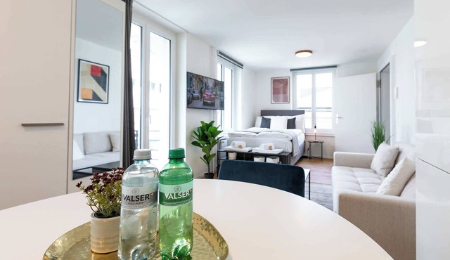 Studio Gallusplatz with Parking lot and Balcony