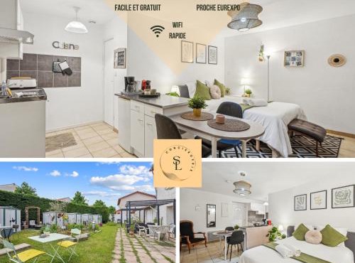 Studio garden and serenity, near Eurexpo and GroupamaStadium