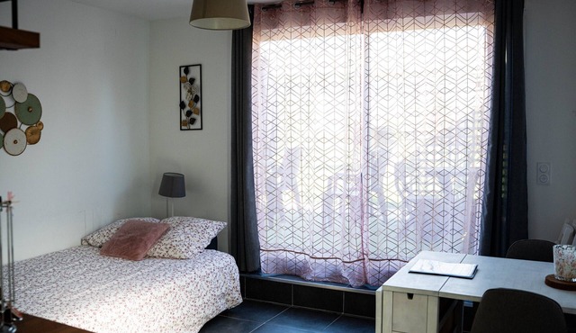 Studio 'Gîte Cosy' with Shared Terrace, Wi-Fi and Air Conditioning