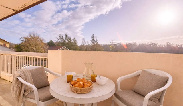 Studio in Barbotan-les-Thermes - Balcony, Parking & 300 m from the Spa