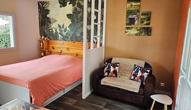 Studio in the dunes with small garden