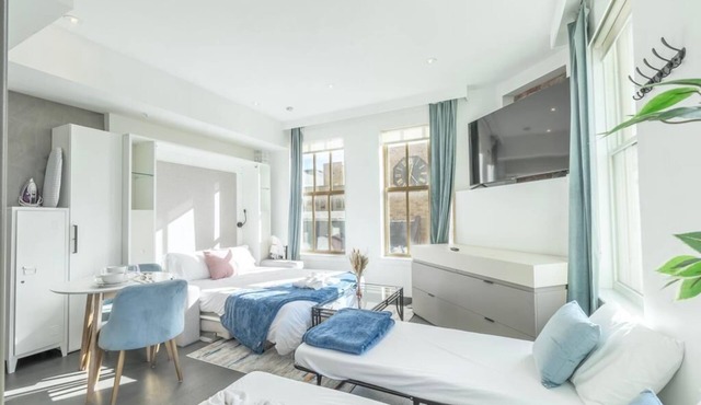 Studio in the ❤️ of Downtown, 3 beds, By EWR✈️, Washer & Dryer