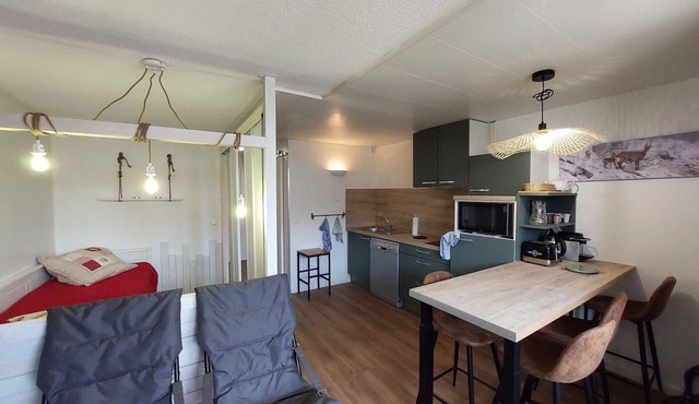 Studio in Vallandry, 4 ppl, near lifts, pets allowed