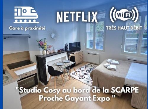 Studio le Lac - Netflix Wifi Parking Gare - Douai