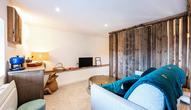 Studio 'Le Petit Érable - Vue Mont Blanc' with Mountain View, Private Terrace and Wi-Fi