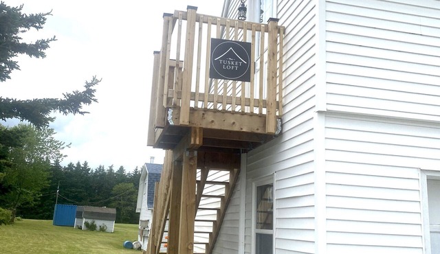 Studio loft overlooking quaint village of Tusket.