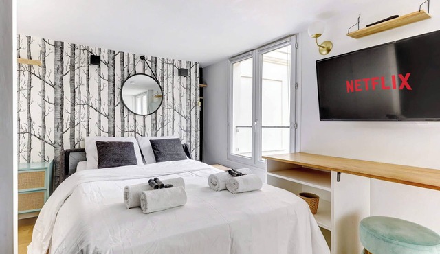 Studio lumineux au centre de Paris