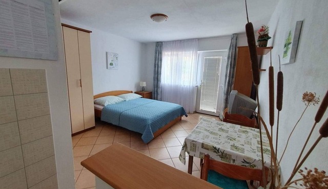 Studio Matea for 2 persons, quiet location, WLAN, air conditioning, barbecue