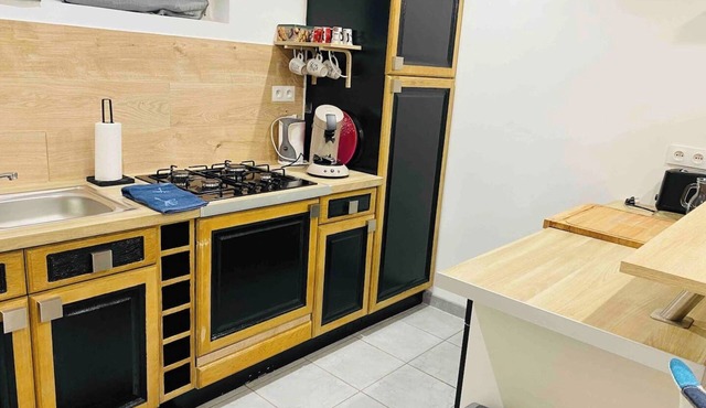 Studio on one level - Free parking - 1bed - 4p - garden