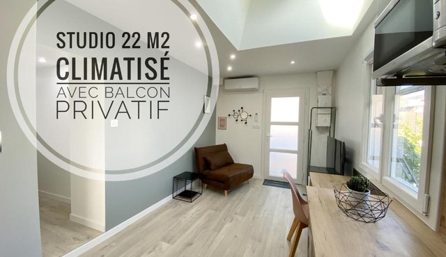 Studio Ora - 22m² - climatisé avec balcon privatif