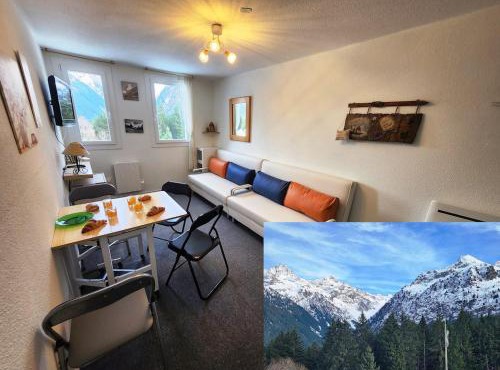 Studio pratique en RdC, au calme, avec vue