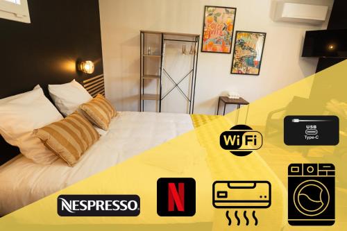 Studio Preto - Confort moderne - Terrasse - Parking gratuit - Non fumeur