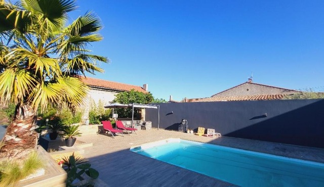 Studio privé attenant Villa Piscine