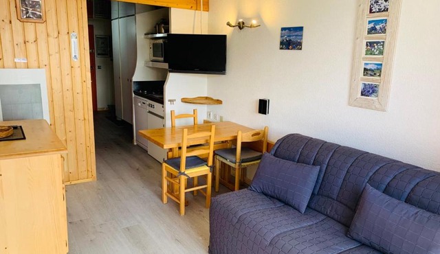 Studio ski aux pieds pour 3 pers à Arc 2000, proche commerces - FR-1-411-458