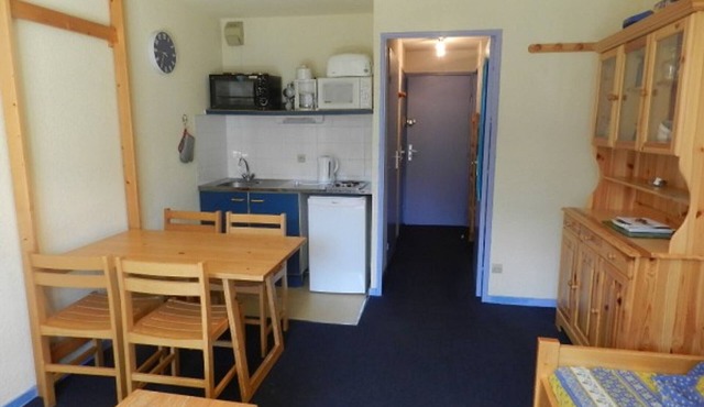 Studio ski-in/ski-out avec balcon, casier à skis et accès direct ESF au Haut-Bréda