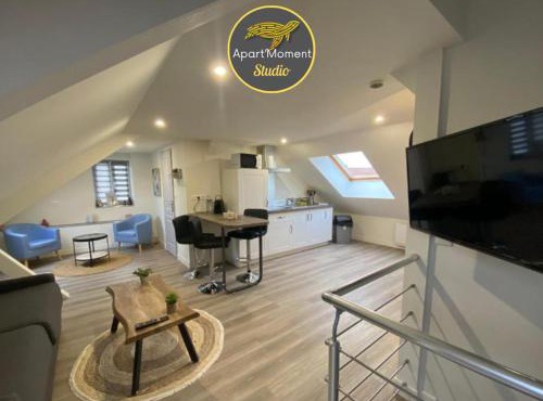 Studio spacieux et élégant au cœur de Bourbourg - gare à proximité