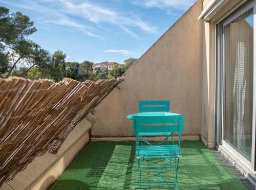 Studio terrasse Montpellier - Parking privé - Proche ligne 1