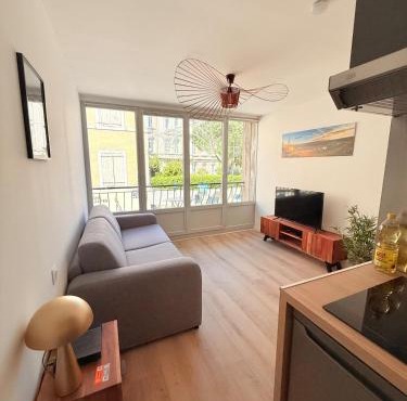 Studio with balcony