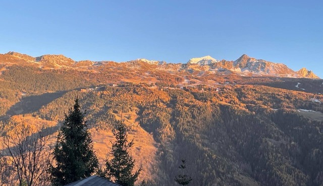 Studio with breathtaking view of Les Arcs