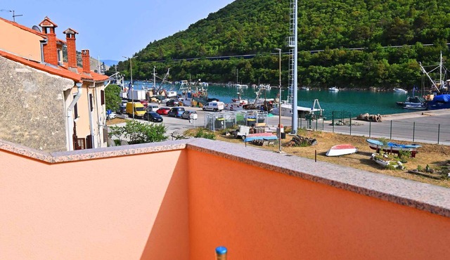 Studio with harbour view
