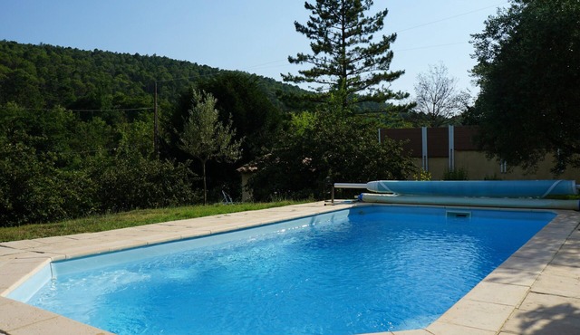 Studio with heated pool