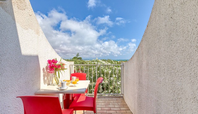 Studio with Sea View Terrace on the Beach in La Grande Motte