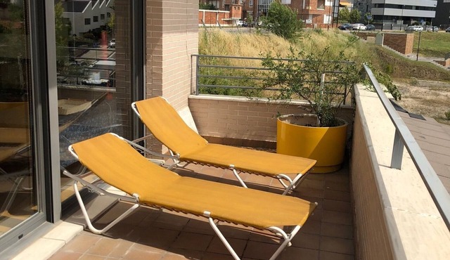 Studio with terrace and garden