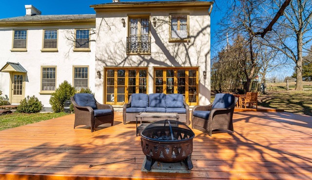 Stunning 1850s Stone Farmhouse Retreat in Bucks County