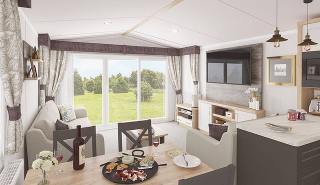 Stunning 3 bedroom static caravan on Haven Church farm