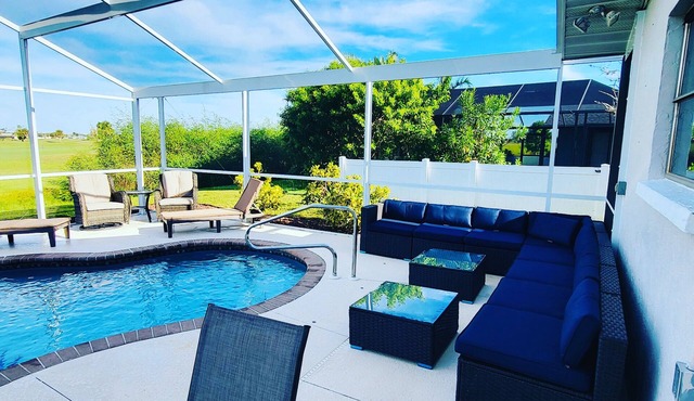 Stunning 3-Bedroom Golf-Front Pool Villa with Scenic Views, 2 Living Rooms