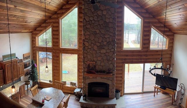 Stunning 4-bedroom lakefront cottage on the Crooked lake chain.