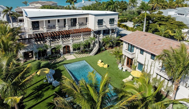 Stunning 7-bedroom house with a pool, spa, & private beach access in Boca Grande