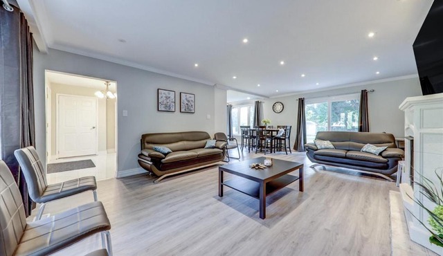 Stunning 7 Br RougeView Home with 2 Kitchens, 5 Bathrooms, Amazing Backyard & 8-Car Parking