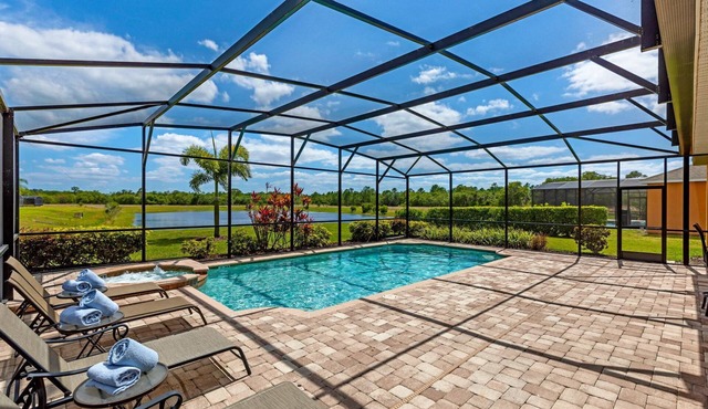 Stunning and spacious, Lake View Home with Private South Facing Pool and Spa