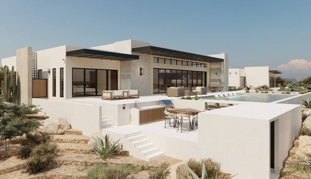 Stunning contemporary beachfront villa & casita - private and secluded