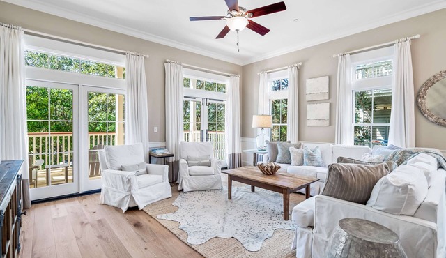 Stunning Designer Townhome Next to Beach Club. Easy Walk to Shopping and Dining