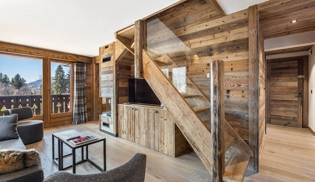 Stunning duplex in Megève for 7 pers., parking