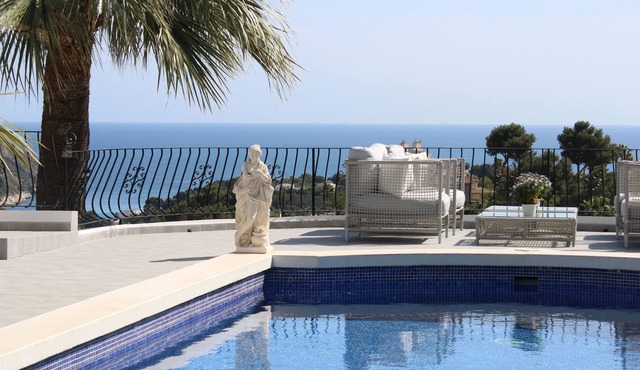 Stunning, Fabulous 5 star luxury villa overlooking El Portet Bay.