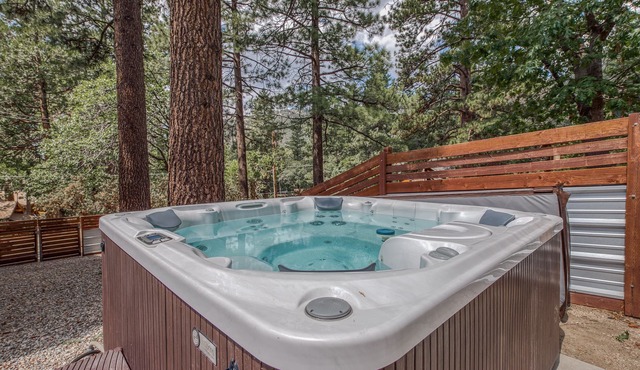 Stunning Fern Valley cabin with forest views & private hot tub - dog-friendly